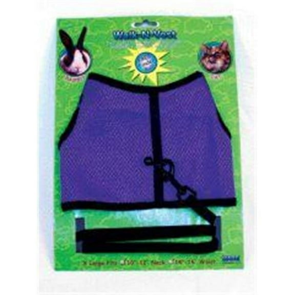 Ware Manufacturing Nylon Walk-N-Vest Pet Harness and Leash for Small Pets