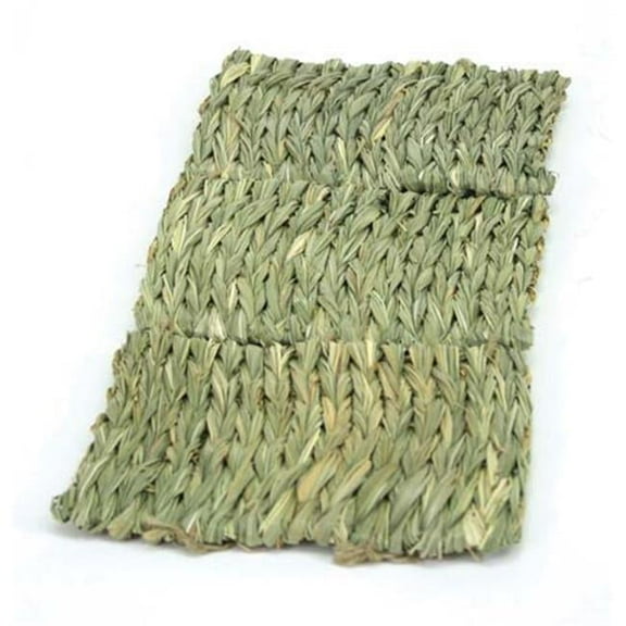 Ware 03868 Small Animal Multi-Mat, Hand Woven Grass, 6-In. x 10-1/2-In. - Quantity 4