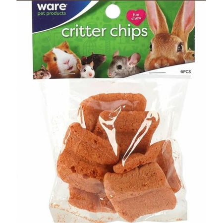 Ware Pet Product 911486 Orange Critter Chips Small Animal Chews - Pack of 6