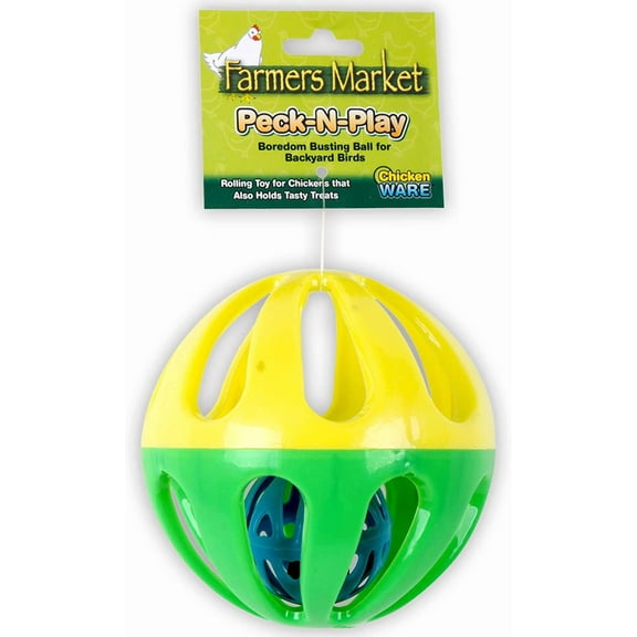 Ware Pet Products Peck-N Play Chicken Ball Toy 4.5-Inch