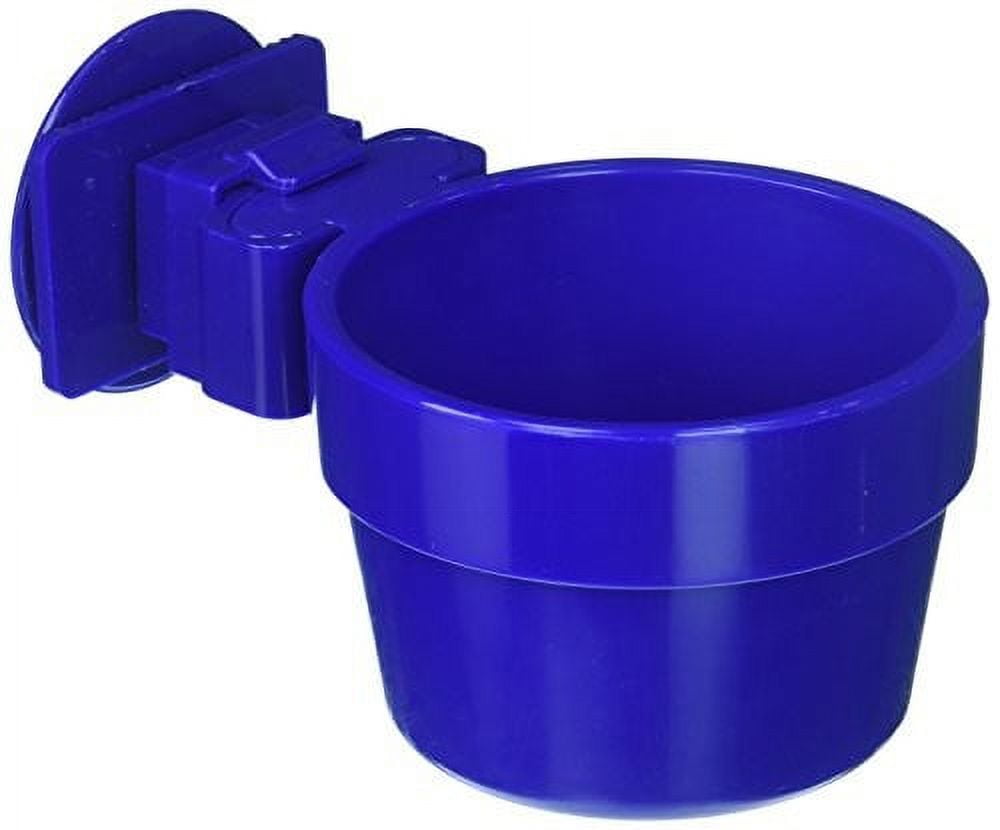 Blue Plastic Slide-N-Lock Small Pet Crock, 10 Ounce