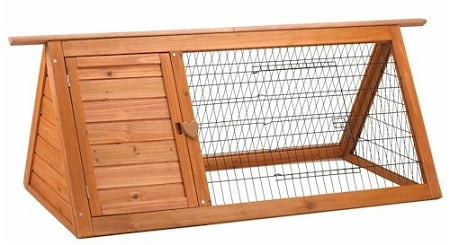 Fir Wood Outdoor Hutch for Small Pets with Play Area