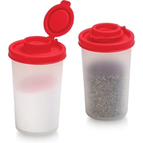 SIGNORA WARE 4.75 oz Salt and Pepper Shakers Airtight Spice Set 2 Pack Red