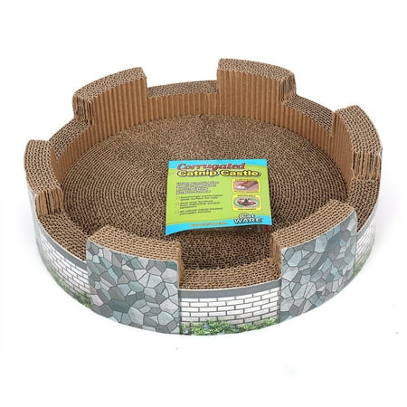 Ware CORRUGATED CATNIP CASTLE, Round, Carboard