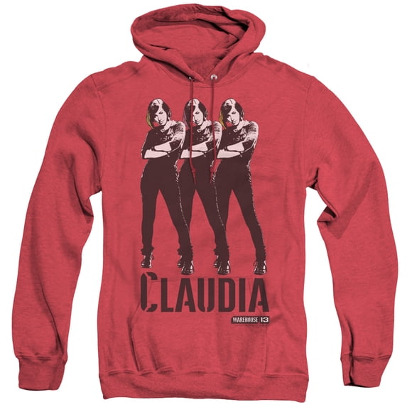 Warehouse 13 Claudia Adult Heather Hoodie Sweatshirt Red