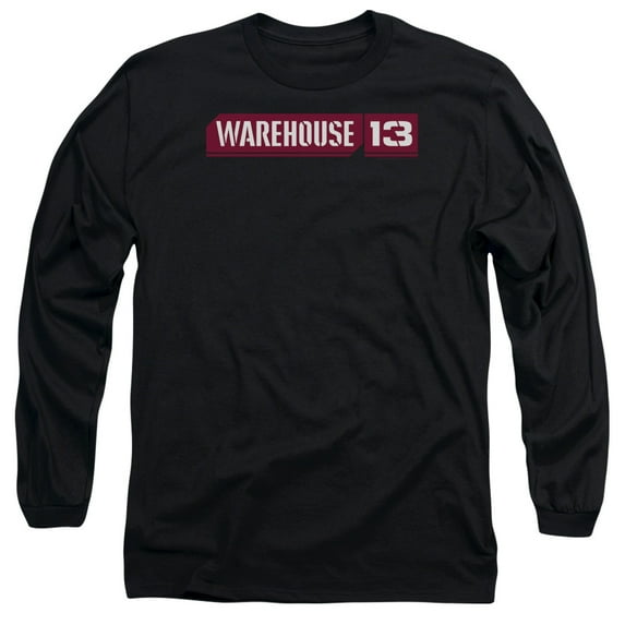 Warehouse 13 Logo Long Sleeve Adult 18/1 T-Shirt Black