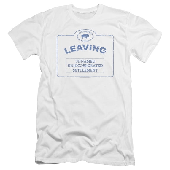 Warehouse 13 Now Leaving Univille Premium Adult Slim Fit 30/1 T-Shirt White