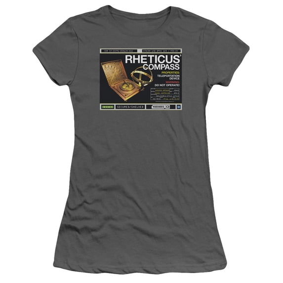 Warehouse 13 Rheticus Compass Junior Women's T-Shirt Sheer Charcoal