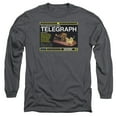 thumbnail image 1 of Warehouse 13 Telegraph Island Long Sleeve Adult 18/1 T-Shirt Charcoal, 1 of 1