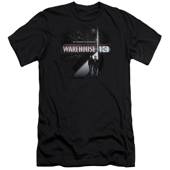 Warehouse 13 The Unknown Premium Adult Slim Fit 30/1 T-Shirt Black