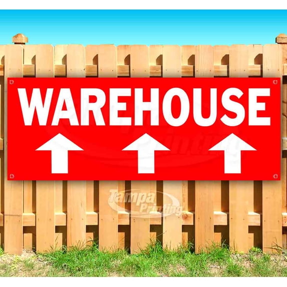 Warehouse 13 oz Vinyl Banner With Metal Grommets