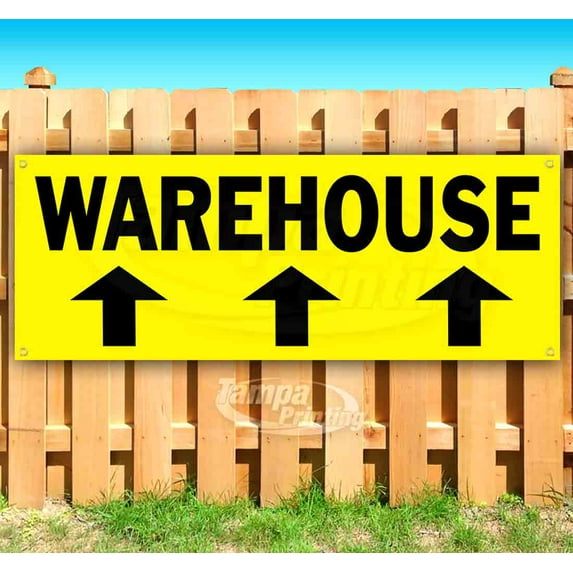 Warehouse 13 oz Vinyl Banner With Metal Grommets