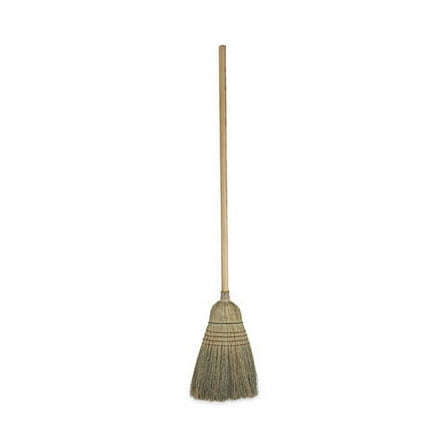 Warehouse Broom, Corn Fiber Bristles, 56" Overall Length, Natural | Bundle of 10 Each