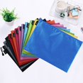 thumbnail image 1 of Warehouse Clearance! A4 Waterproof Zipper File Bags, Sturdy Canvas Document Bag Zipper Pattern A4 Size for Office and Travel Random Color, Students Files Category Bag Walmart Clearance, 1 of 6