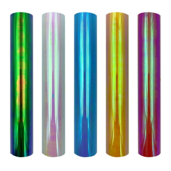 Warehouse Clearance! Chenjy Cricut Vinyl Permanent Holographic Flash Wave Self Adhesive Vinyl Roll for Cricut, Decal, Stickers Walmart Outlet