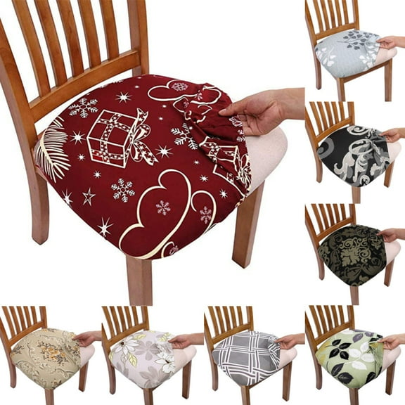 Warehouse Clearance! Chenjy Seat Cushion Chair Covers Dining Room Chair Protector Slipcovers Christmas Decoration Walmart Pallets