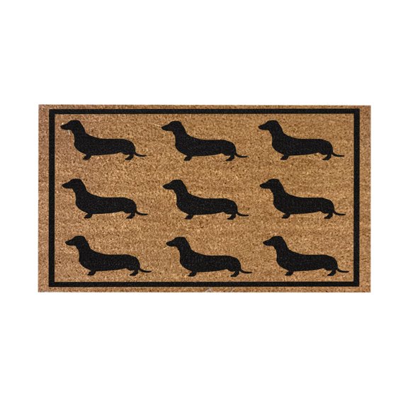 Warehouse Clearance Cute And Funny Dog Welcome Mat Coco Coir Door Mat with Heavy Duty Backing, Welcome Doormat, Funny Welcome Outside Entry Decor for Patio Washable Mats for Entryway 16x24 In Brown