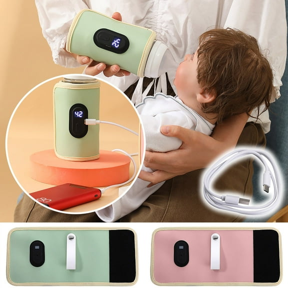 Warehouse Clearance! Portable Bottle Warmer 18W Quick Heating Baby Bottle Warmer Temperature Adjustable Usb Baby Bottle Heater for Home Family Travel , Portable Bottle Warmer Walmart Clearance