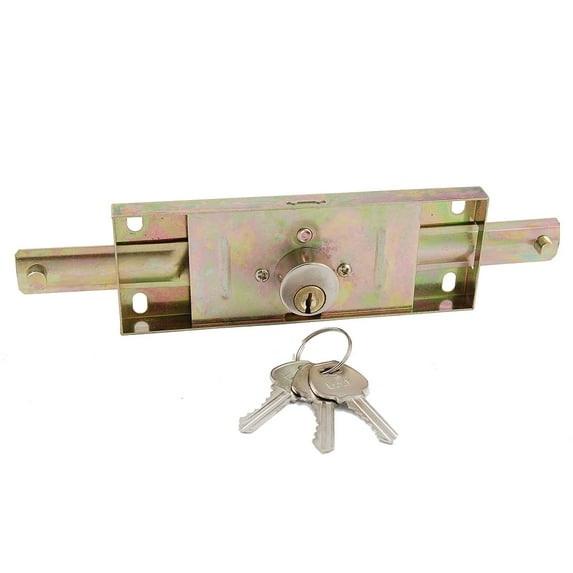 Warehouse Garage Vertical Keyway Metal Rolling Gate Door Lock + 3 Pcs Keys