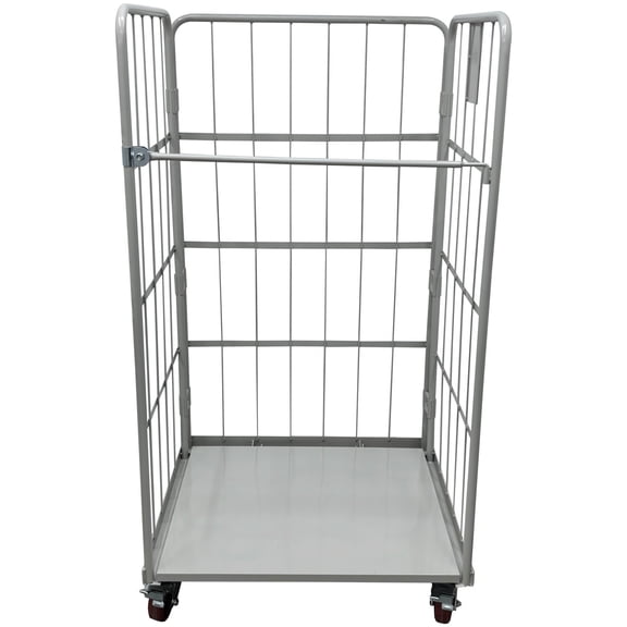 Warehouse Logistics Folding Transfer Cart Stackable Turnover Transport Trolley without Door