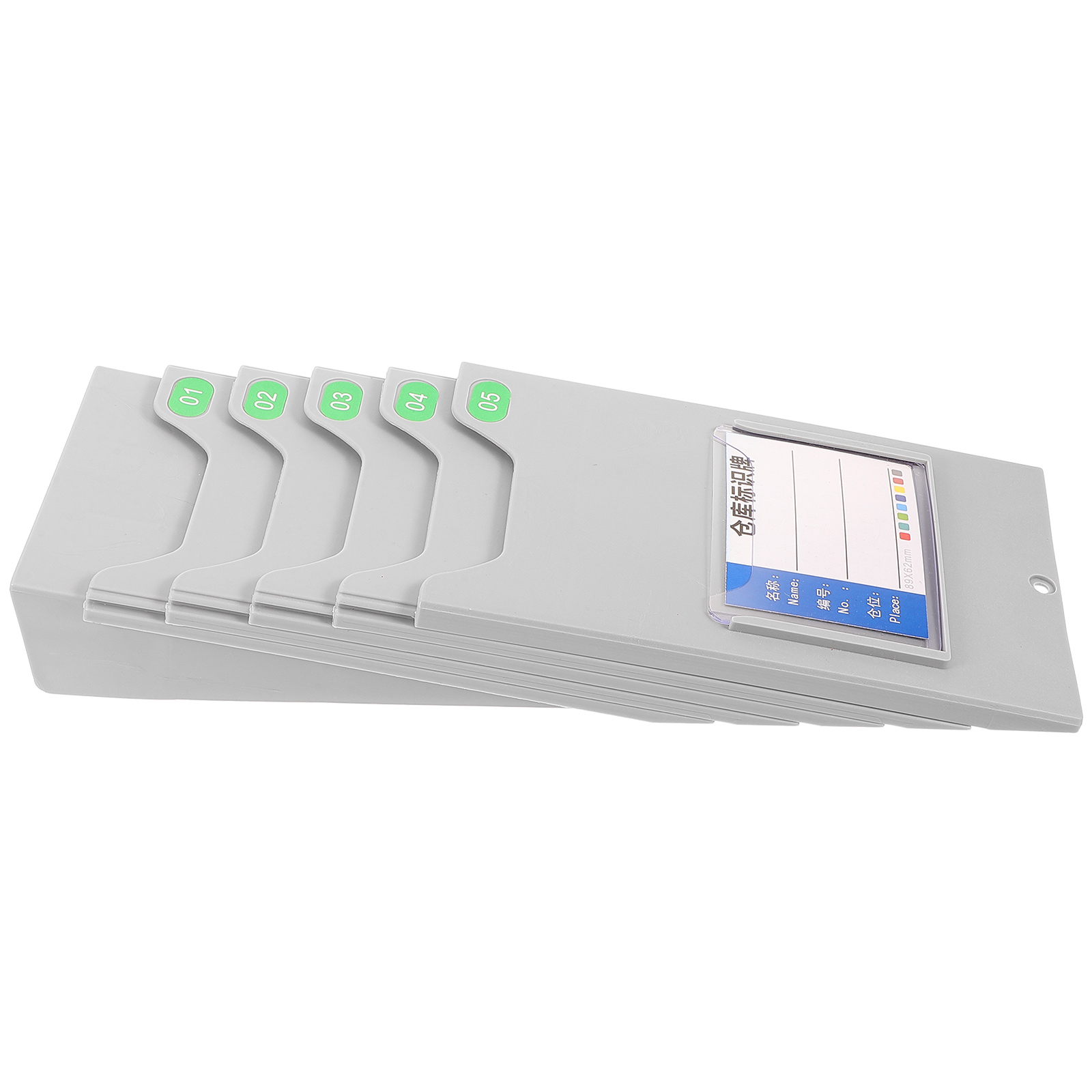 Warehouse Material Card Slot 11.8cm Holder Storage Shelves Rack Time