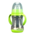 Warehouse Sale Wide Caliber PP Baby Bottle with Handle Anti Drop Anti