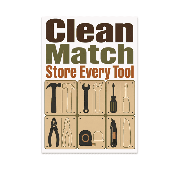 Warehouse Tool Storage Design - Tool Organization Enthusiast - 13x19 Poster Print