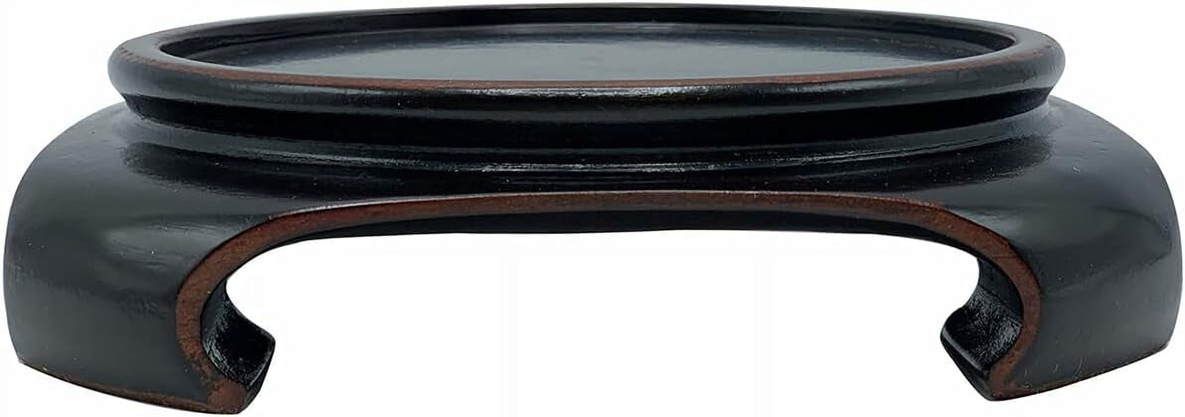 Warehouse Vase Stand Square Black Finish (4" Dia X 1.5" H)