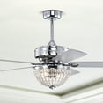 thumbnail image 1 of Warehouse of Tiffany AW01W03CR Itzel 52 in. 2-Light Indoor Chrome Finish Ceiling Fan Chandelier with Light Kit, 1 of 5