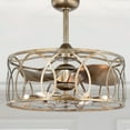 thumbnail image 1 of Aletha 24 in. 6-Lights Indoor Antique Silver Finish Ceiling Fan with Light Kit and Remote, 1 of 5