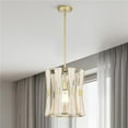 thumbnail image 1 of Amara 12 in. 1-Light Indoor Brass Finish Pendant Light with Light Kit, 1 of 5