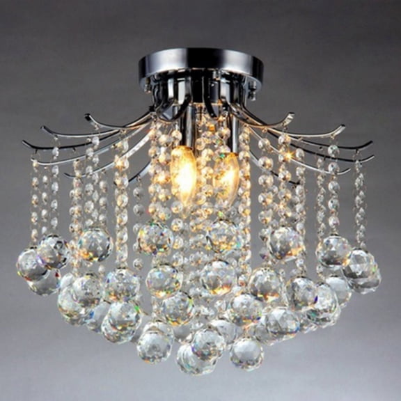 Warehouse of Tiffany Crystal Jewel 3 Light Chandelier