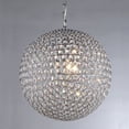 thumbnail image 1 of Warehouse of Tiffany Ginny 4-light Crystal 16-inch Chrome-finish Chandelier, 1 of 2