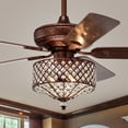 thumbnail image 1 of Warehouse of Tiffany CFL-8486REMO/RB Irene 52 in. 3-Light Indoor Rustic Bronze Finish Remote Controlled Ceiling Fan with Light Kit, 1 of 5