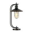 thumbnail image 1 of Warehouse of Tiffany Kyriaki 1-light Black and Gold-tone 11-inch Table Lamp, 1 of 2