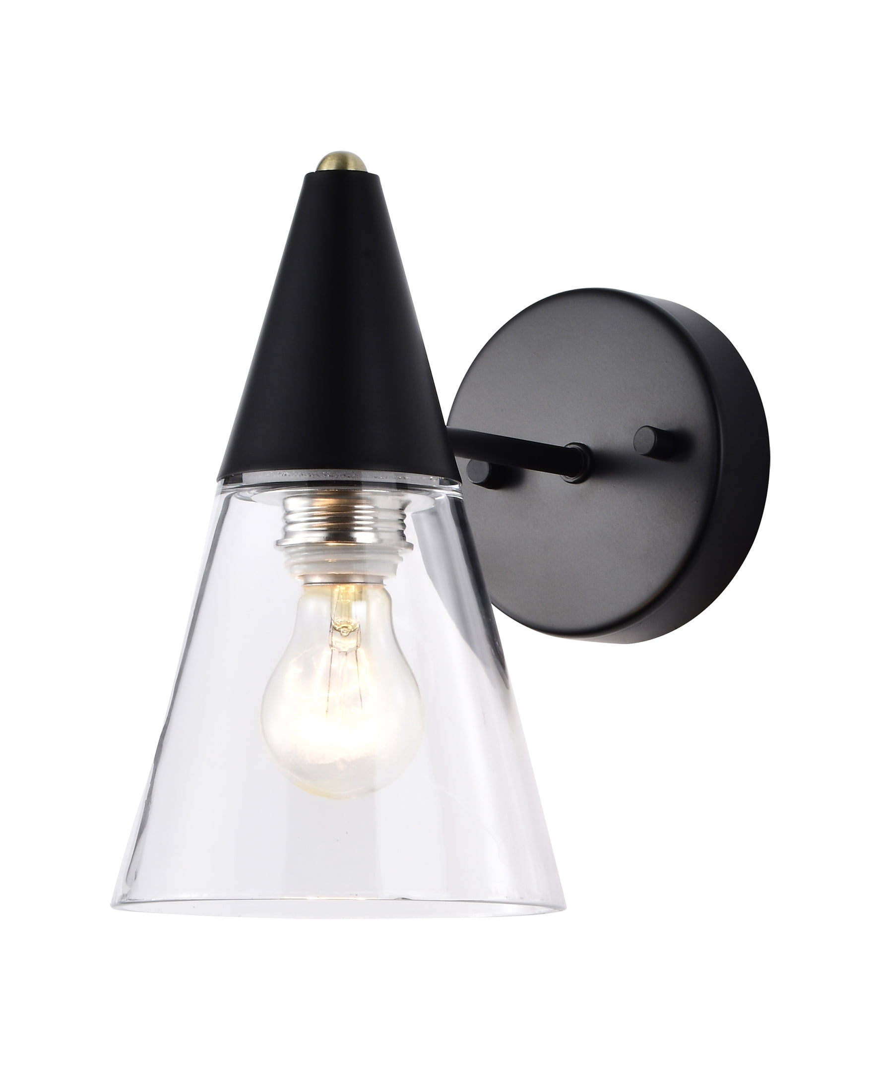 Warehouse of Tiffany Latier 10 Inch Matte Black Wall Sconces 1-Lighted
