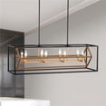 thumbnail image 1 of Tilla 12 in. 8-Light Indoor Matte Black and Matte Gold Finish Chandelier with Light Kit, 1 of 5
