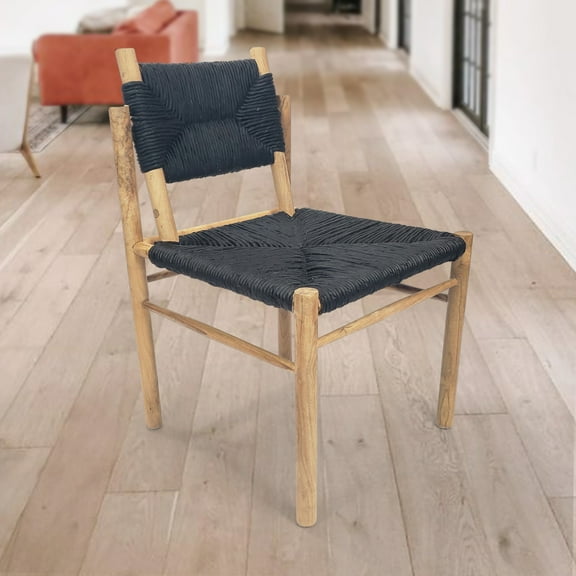 Majah 21 in. Indoor Black Finish Dining Chair