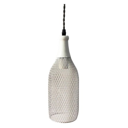 Warehouse of Tiffany Meryl 1-Light Adjustable Height White Edison Pendant