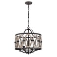 thumbnail image 1 of Warehouse of Tiffany Moonring Faux Drift Wood 18inch Farmhouse Style Pendant Ceiling Lighted Chandelier, 1 of 10