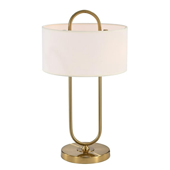 Warehouse of Tiffany Sulayman Matte Gold 2 Light Bulb Table Lamp TM165/2