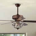 thumbnail image 1 of Violette 52 in. 3-Light Indoor Antique Copper Finish Ceiling Fan with Light Kit and Remote, 1 of 5