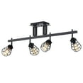thumbnail image 1 of Warehouse of Tiffany Zefina Matte Black 4-light Track Light, 1 of 6