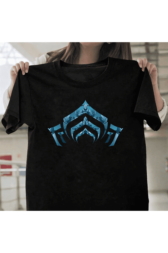 Warframe Minimalist Logo Sci Fi Ninja MMORPG Video Game Gamer Art Unisex T-Shirt, up to size 3XL.