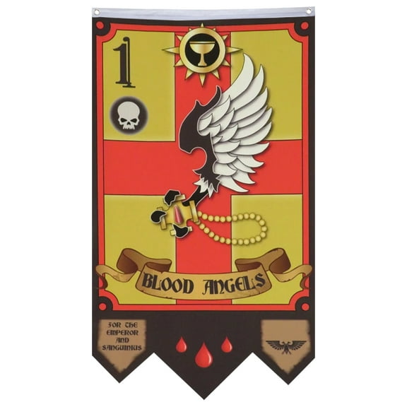 Wargame Style Blood Angels 1st Flag Banner Home Yard Garden Decor 30x50in