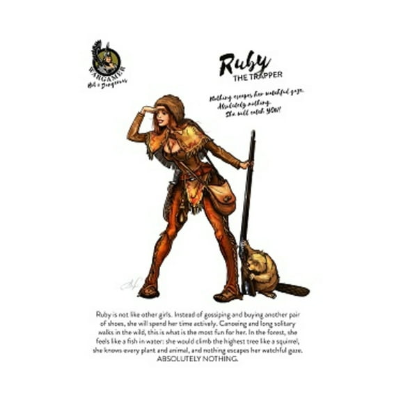Wargamer Game Studio Ruby Trapper (54mm) New