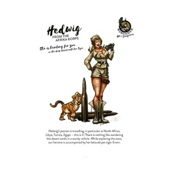 Wargamer Game Studio Hedwig, from the Afrika Korps (28mm) New