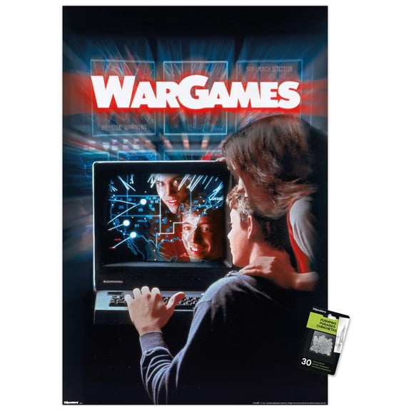 Wargames (1983) - One Sheet Wall Poster with Pushpins, 22.375" x 34"