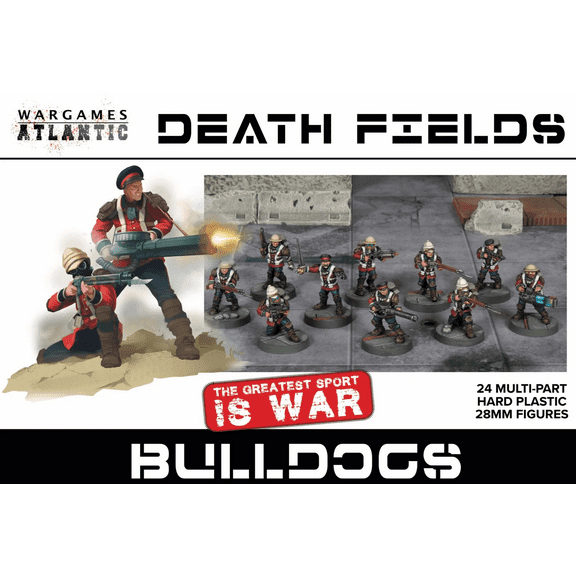 Wargames Atlantic Death Fields Bulldogs - 24 Multi-Part 28mm Plastic Figures