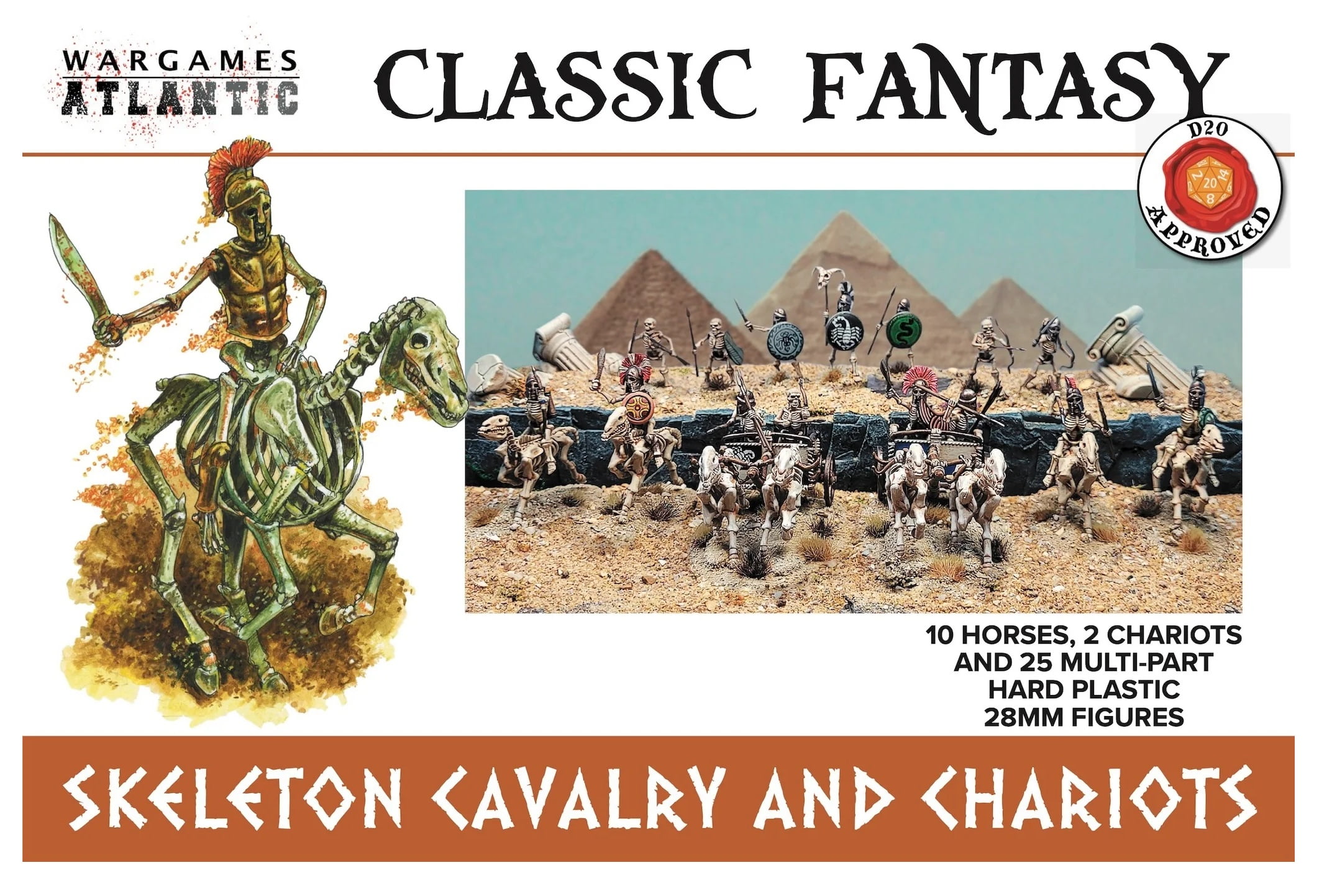 Wargames Atlantic Skeleton Cavalry and Chariots New